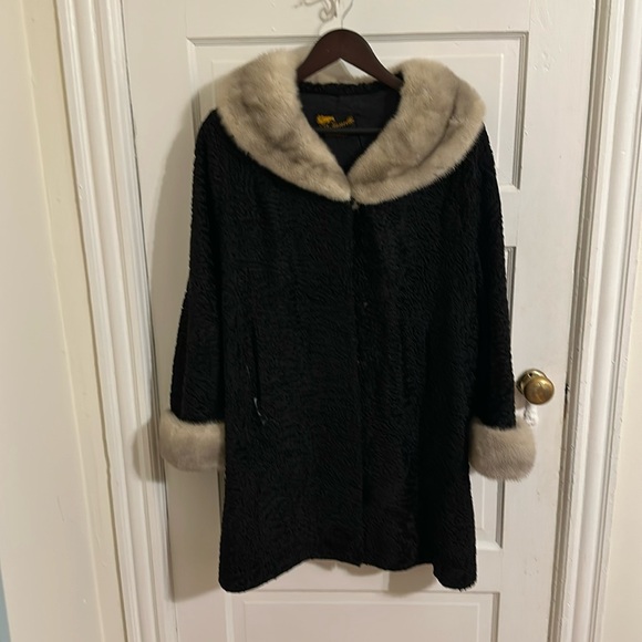 Jackets & Blazers - Vintage Persian Lambswool and Mink Coat